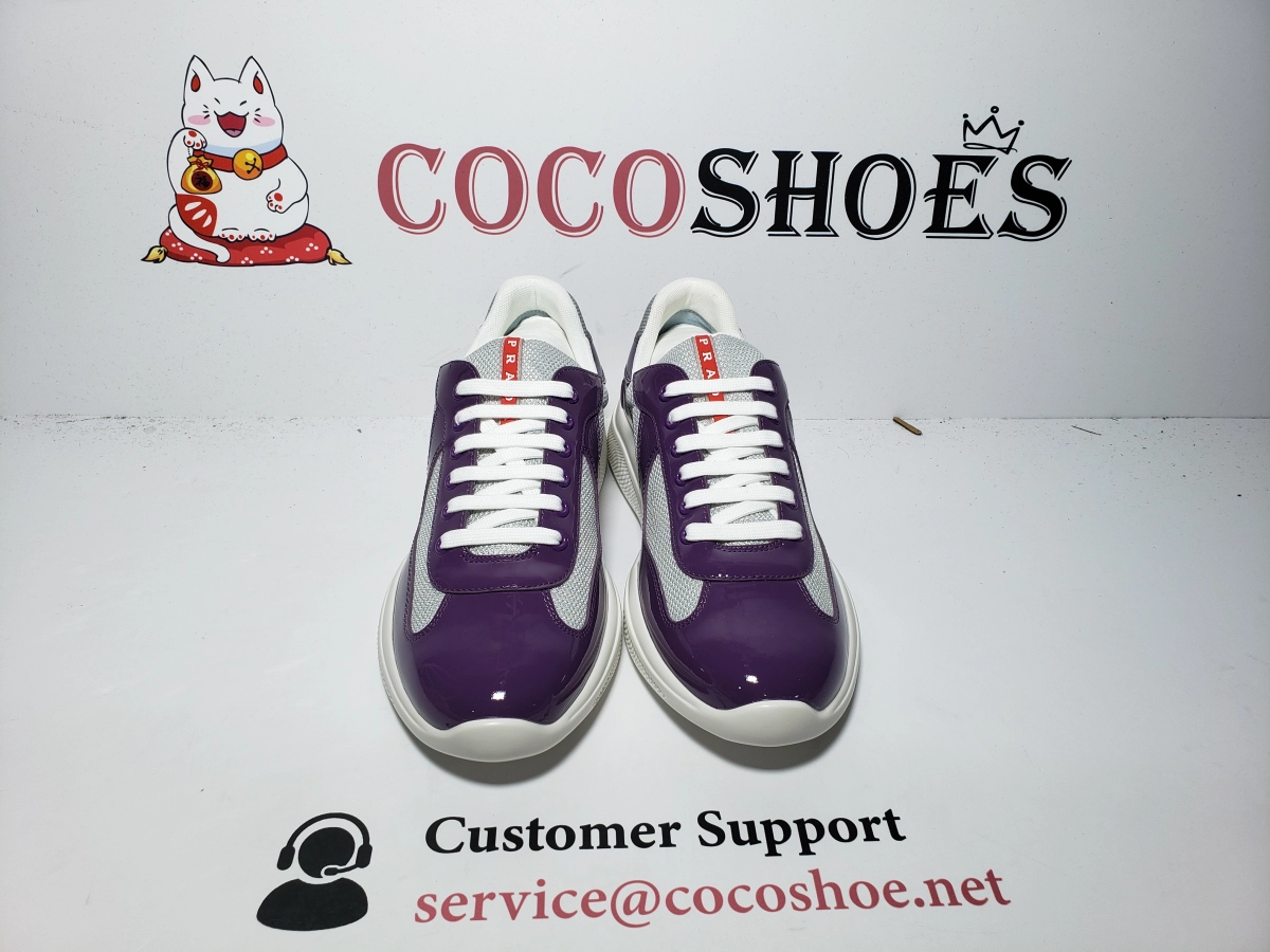 COCOSHOES QC | Prada America's Cup Patent Purple and Silver