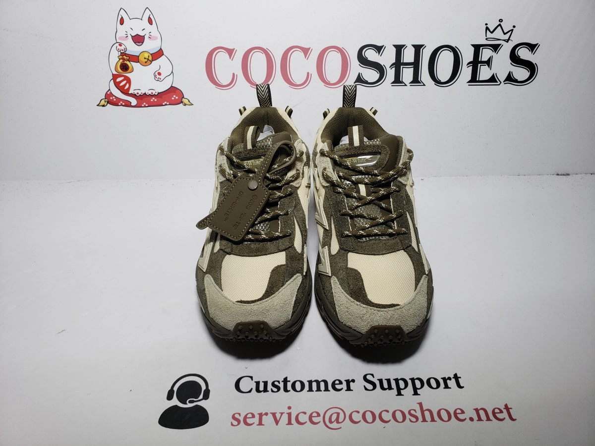COCOSHOES QC | Off-White Be Right Back Grayish Green OMIA295F25 LEA001 5717