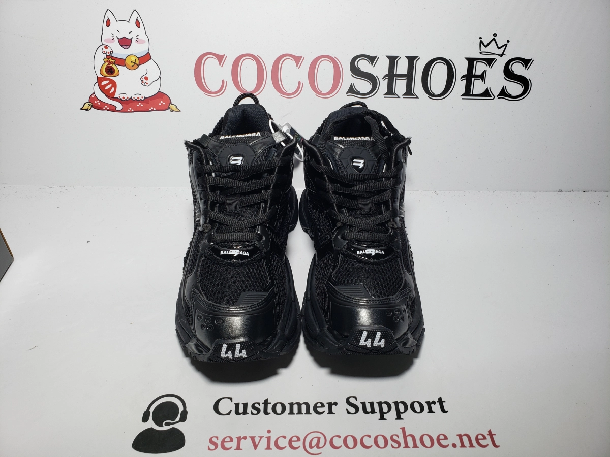 COCOSHOES QC | Balenciaga Runner LED Sneaker in Black 853225 WRNLD 1000