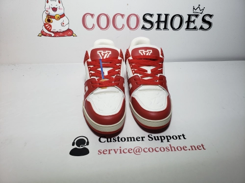 COCOSHOES QC | Louis Vuitton Trainer White Red