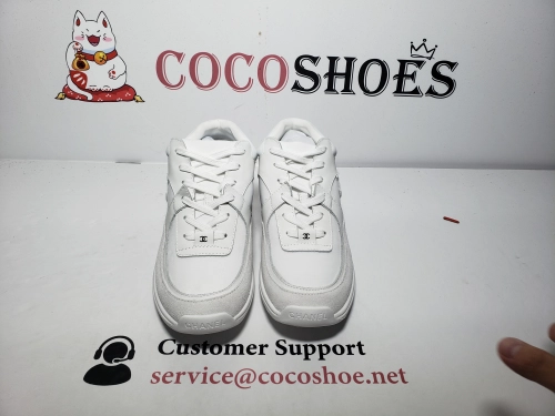 COCOSHOES QC | Chanel Low Top Trainer Suede White