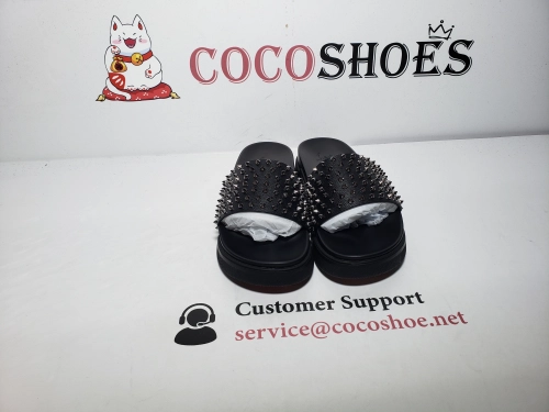 COCOSHOES QC | Christian Louboutin Pool Fun Slide 'Black'
