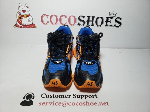COCOSHOES QC | Balenciaga Runner Sneaker Blue Yellow Black 677402 W3RB2 1120