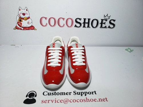 COCOSHOES QC | Prada America's Cup Patent Royal Red Silver 4E3400_ASZ_F0F5C