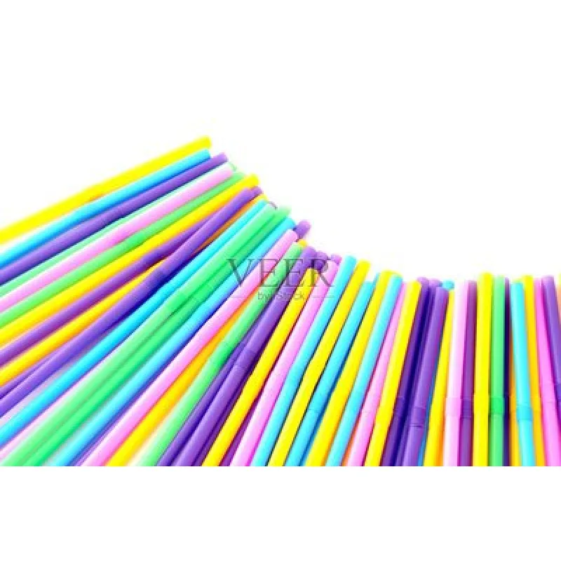 A colorful lightweight tube used for sipping drinks combining function and fun in a simple yet clever everyday design