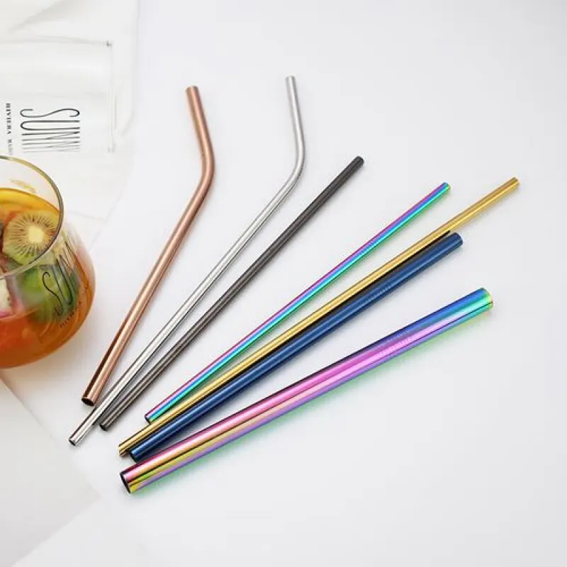Eco Reusable Metal Straws – Perfect for Home, Travel & Gifts