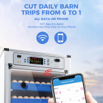 68-Egg Auto-Turn Incubator with Power Outage Protection & Smart Climate Control