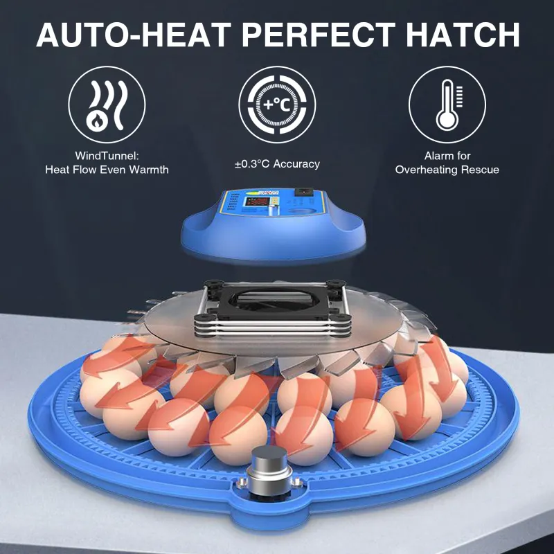 All-in-One UFO Egg Incubator Smart-Thermo & Auto-Hatching