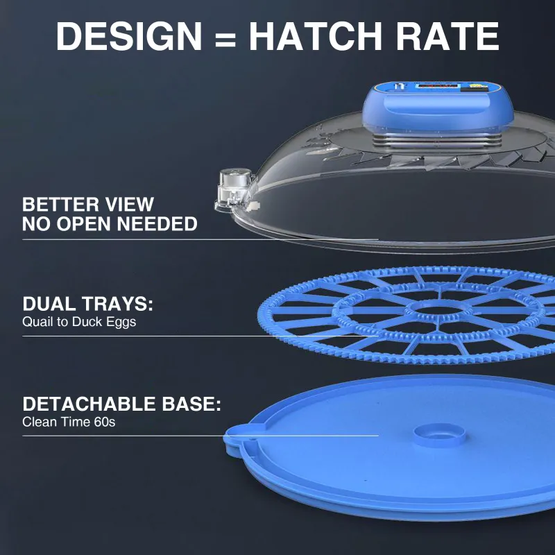 All-in-One UFO Egg Incubator Smart-Thermo & Auto-Hatching