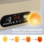 USB-Powered Egg Incubator  6-Egg Auto Roller Silent 