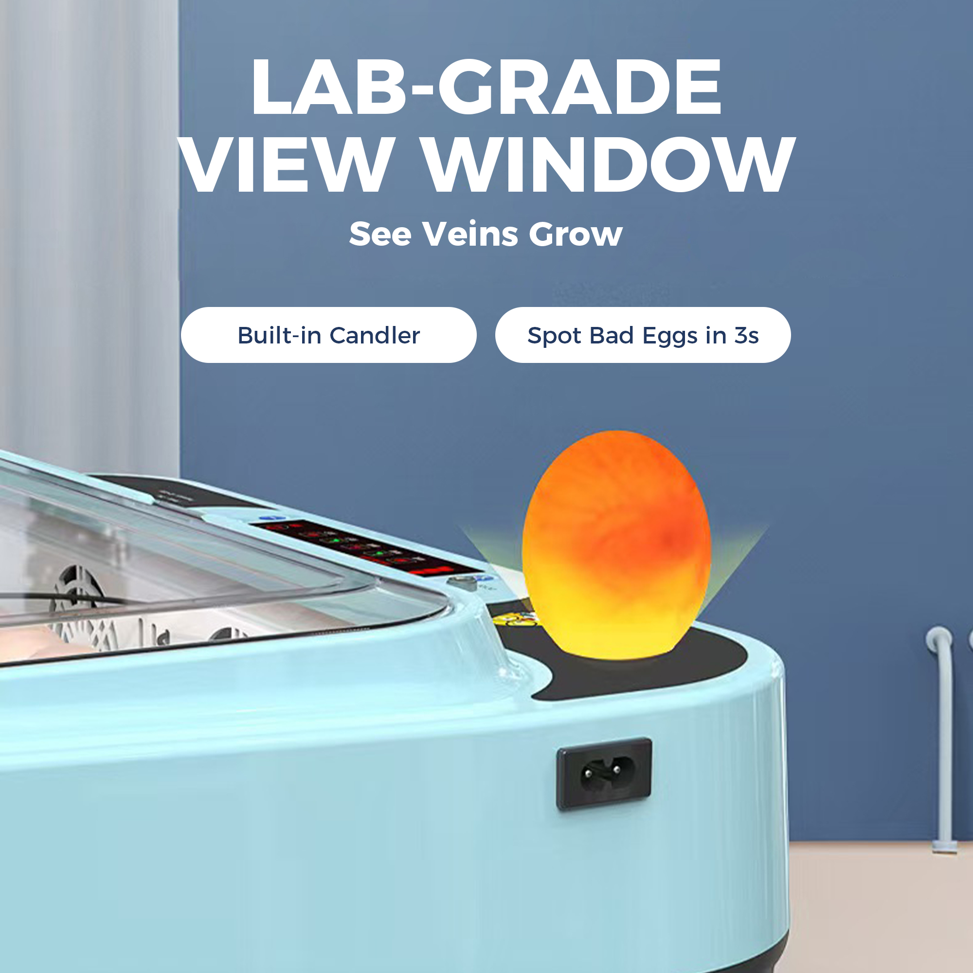 Single-Layer Precision 24 Eggs Incubator Auto Water & Temp Control 