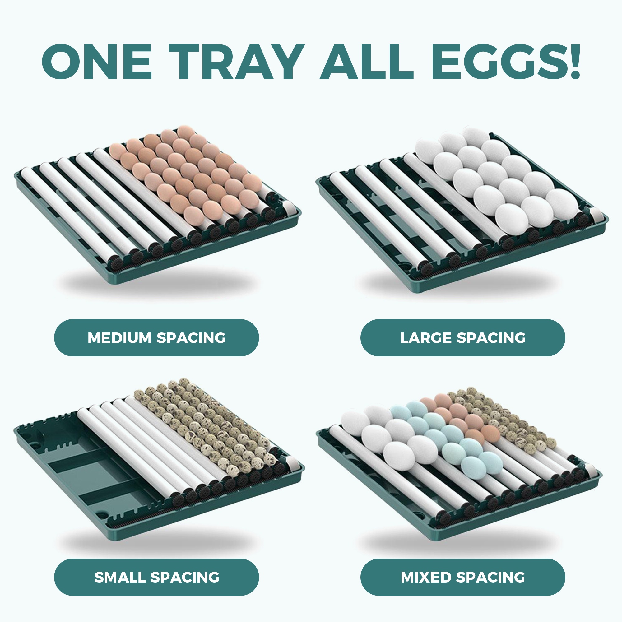 Automatic Duck Egg Incubator with Auto Turn and Dual Motors