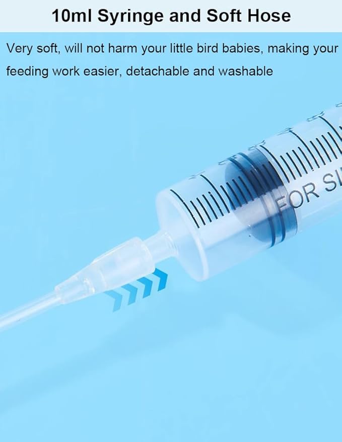 Baby Bird Feeding Syringe Kit (5-Piece Set)