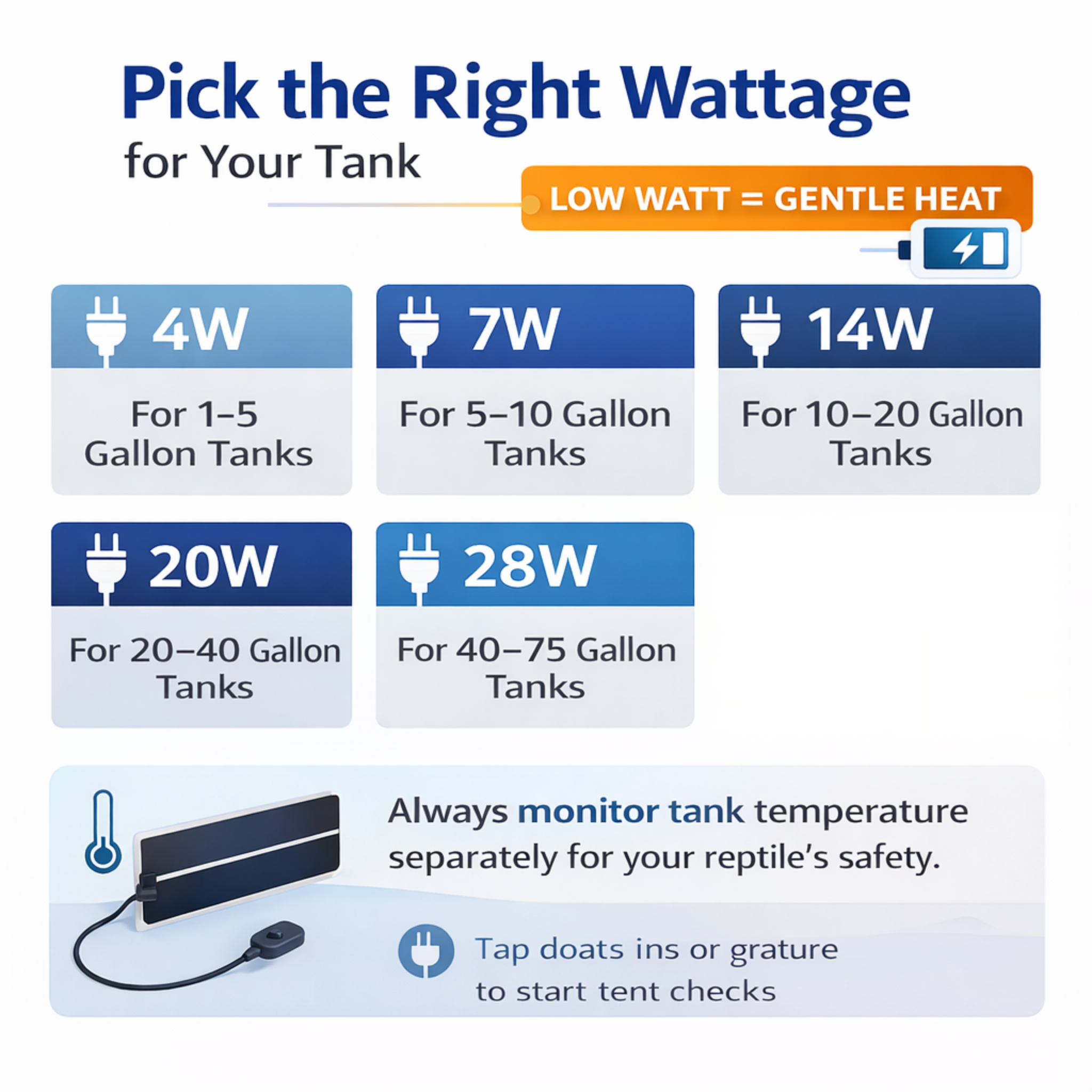Graphene Reptile Heat Mat — 37°C Constant Temperature