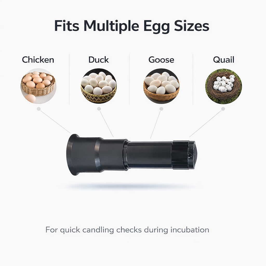 Pocket Candling Flashlight for Incubation Egg Checks