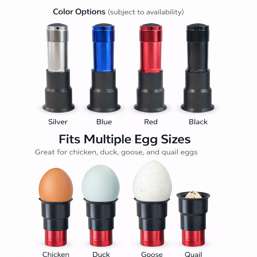 Pocket Candling Flashlight for Incubation Egg Checks