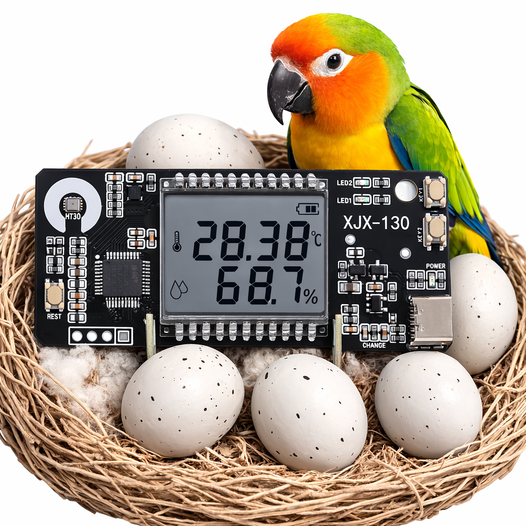 High-Precision Temperature & Humidity Monitor for Egg Incubators