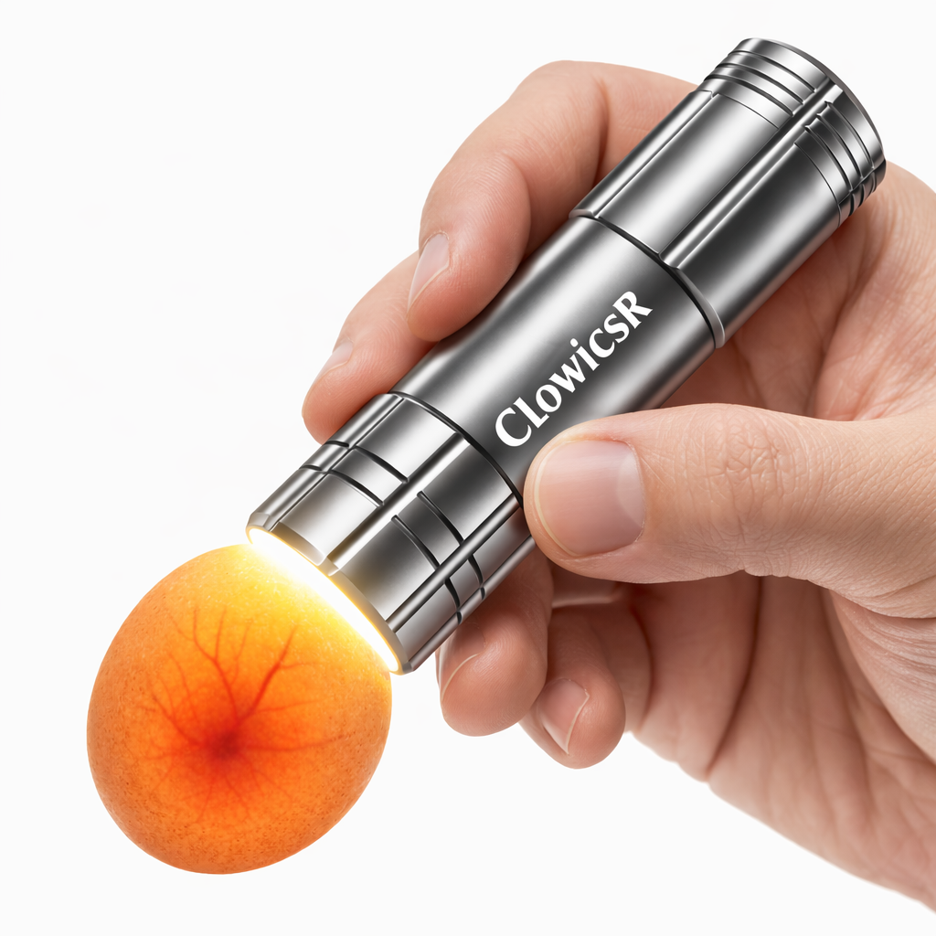 Portable LED Egg Candler – Rechargeable Egg Candling Light