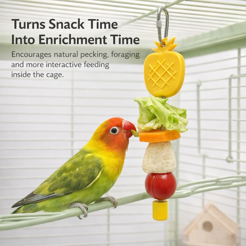 Stainless Steel Bird Fruit & Veggie Skewer 4PS