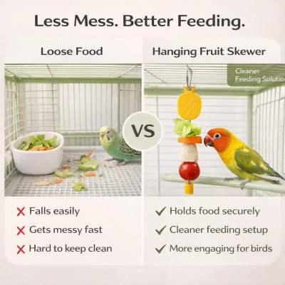 Stainless Steel Bird Fruit & Veggie Skewer 4PS 02