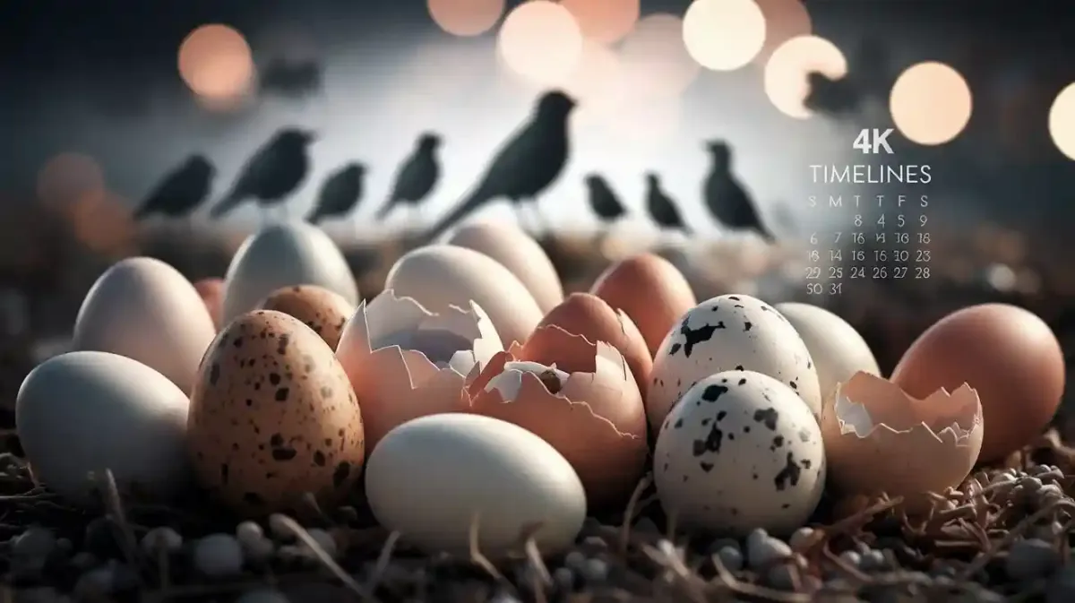 quail eggs inside a home incubator under soft daylight
table showing bird egg hatching times by species