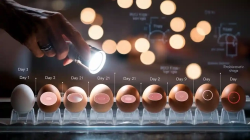 Egg Candling Day-by-Day Photo Guide for Air Cell Growth and Red Flags