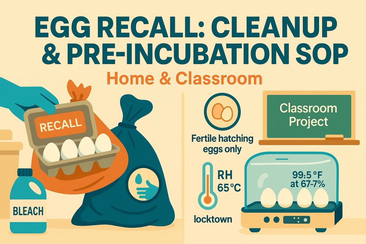 Egg Recall at Home? One-Page Cleanup SOP + Classroom Checklist