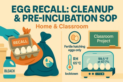Egg Recall at Home? One-Page Cleanup SOP + Classroom Checklist