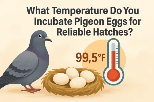 What temperature do you incubate pigeon eggs for reliable hatches