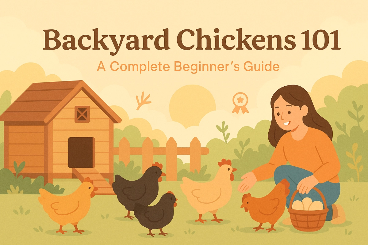 Beginner’s guide to raising backyard chickens for fresh eggs and a simple home flock.