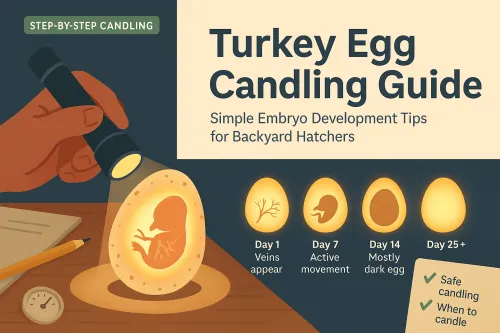 Turkey Egg Candling: A Simple Embryo Development Guide for Backyard Hatchers