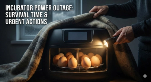 How long eggs can survive an egg incubator power outage and what to do immediately