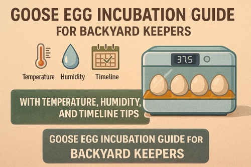 Goose Egg Incubation Guide for Backyard Keepers with Temperature, Humidity, and Timeline Tips