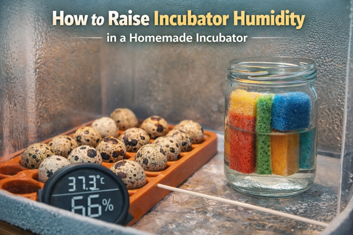 How to Raise Incubator Humidity in a Homemade Incubator