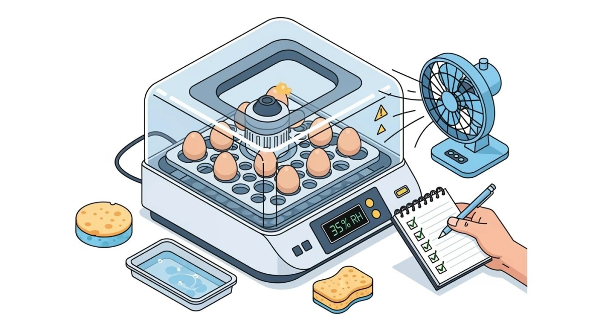 Egg Incubator Humidity Not Rising: Simple Checklist of Causes & Fixes