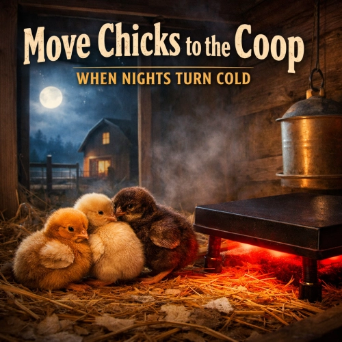 Moving Chicks to the Coop How to Handle the Nighttime Temperature Drop