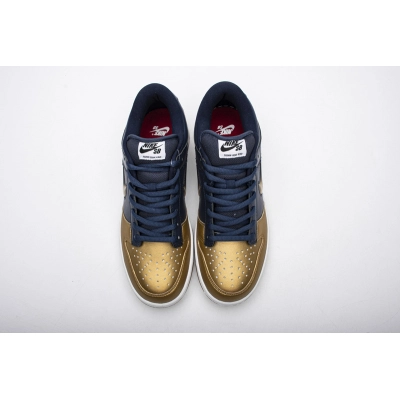 Get Nike SB Dunk Low Supreme Jewel Swoosh Gold CK3480-700 02