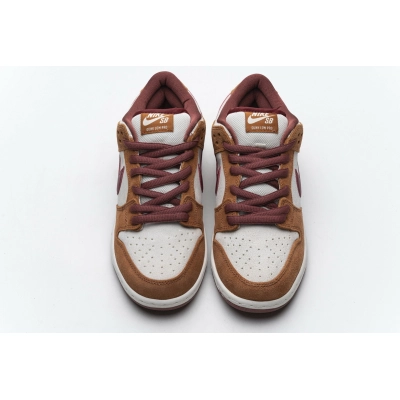 Get Nike SB Dunk Low Pro Dark Russet Cedar BQ6817-202 02