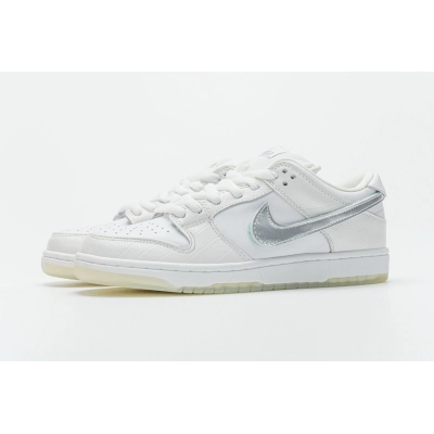 Get Nike SB Dunk Low Diamond Supply Co White Diamond BV1310-100 01