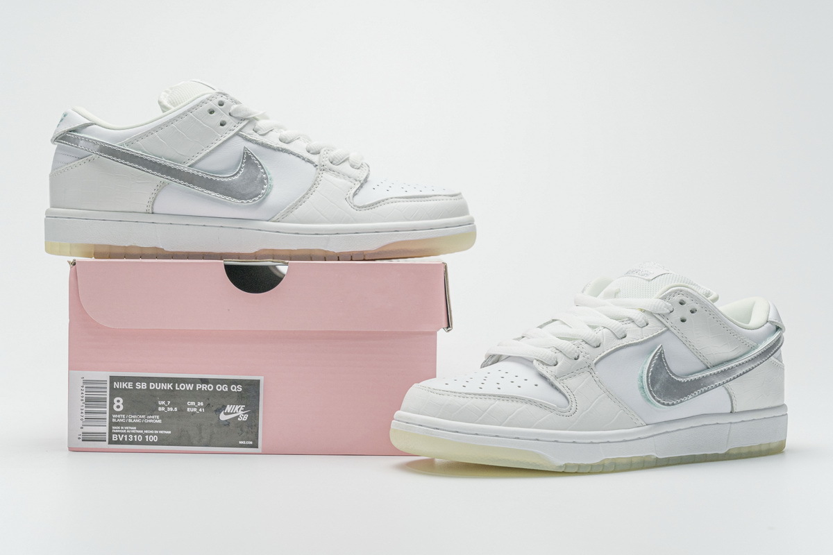 Get Nike SB Dunk Low Diamond Supply Co White Diamond BV1310-100