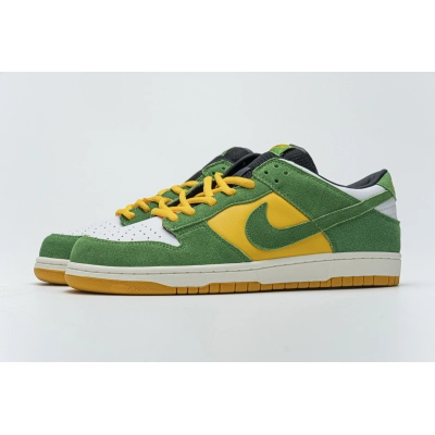 Get Nike Dunk Low Green Yellow 804292-132 01