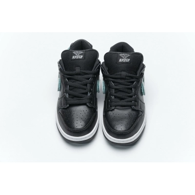 Get Nike SB Dunk Low Diamond Supply Co Black Diamond BV1310-001 02