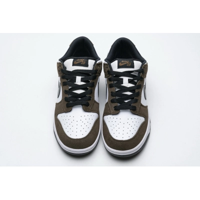 Get Nike SB Dunk Low White Black Trail End Brown 304292-102 02