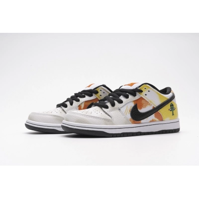 Get Nike SB Dunk Low Raygun Tie-Dye White BQ6832-101 01