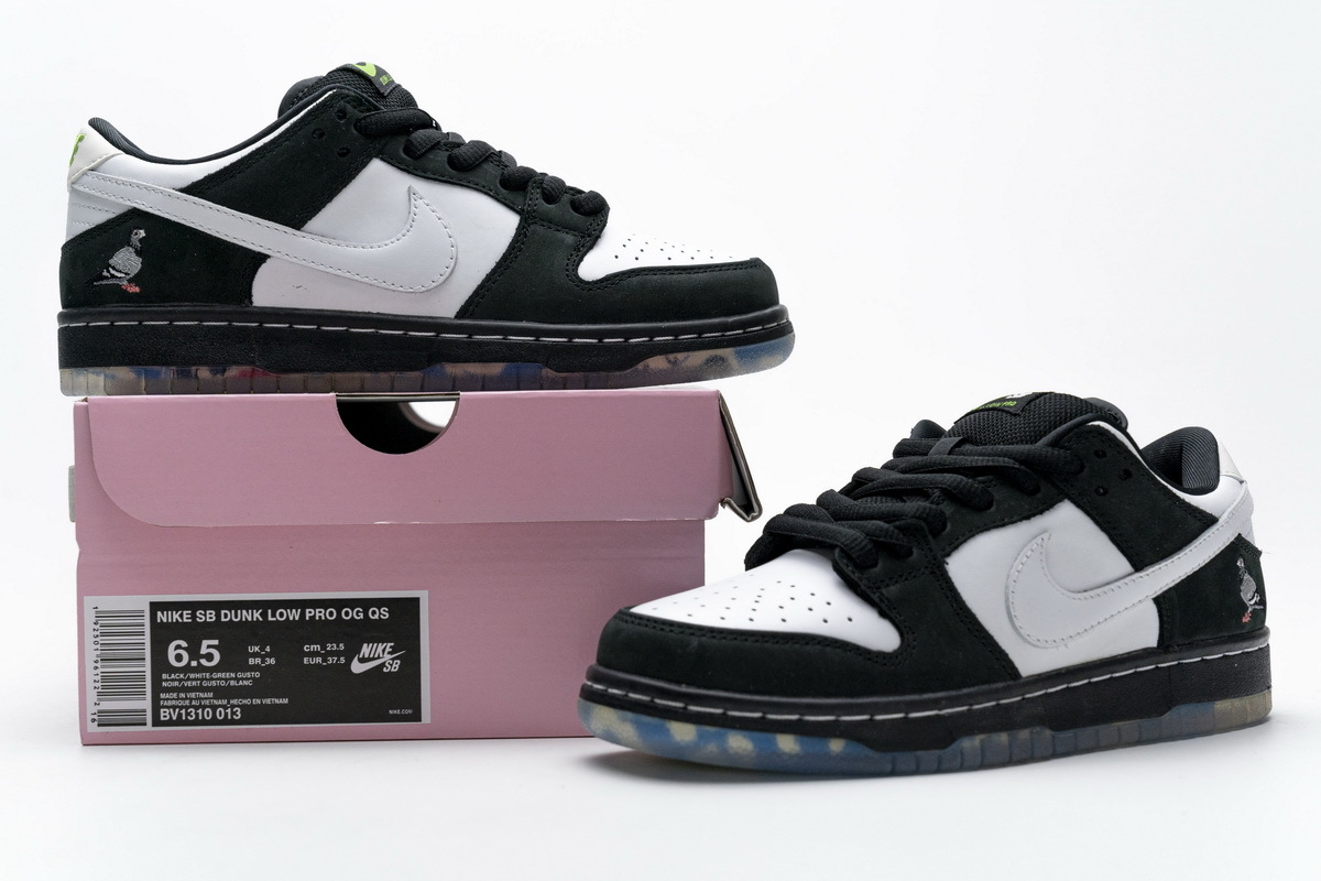 Get Nike SB Dunk Low Staple Panda Pigeon BV1310-013