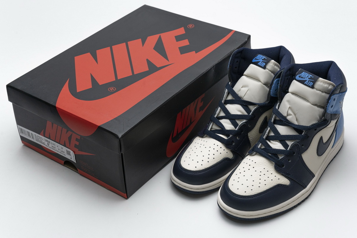 LJR Air Jordan 1 Retro High OG “Obsidian University Blue” 555088-140
