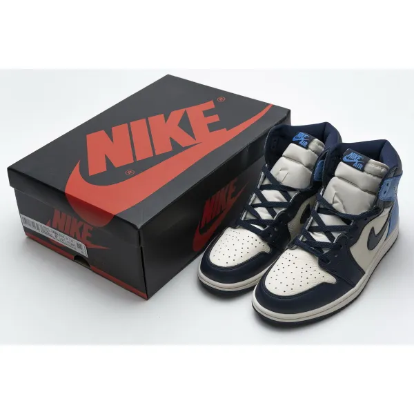 LJR Air Jordan 1 Retro High OG “Obsidian University Blue” 555088-140