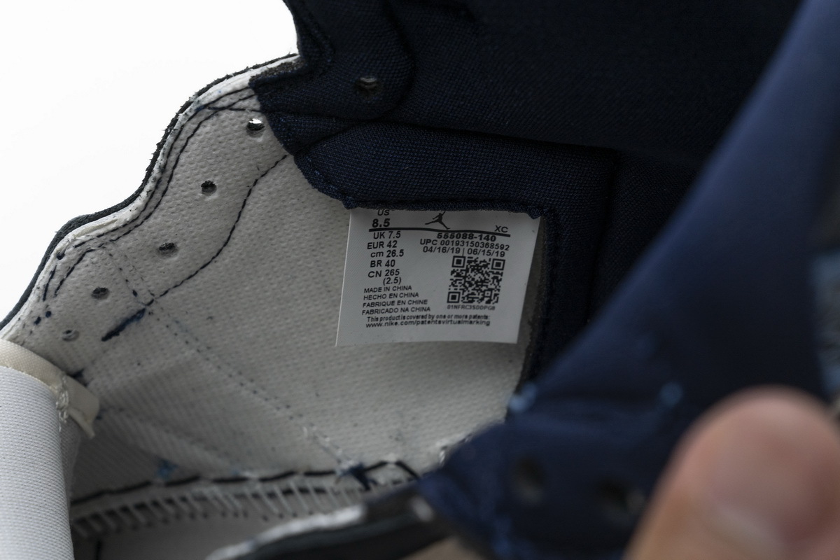 LJR Air Jordan 1 Retro High OG “Obsidian University Blue” 555088-140