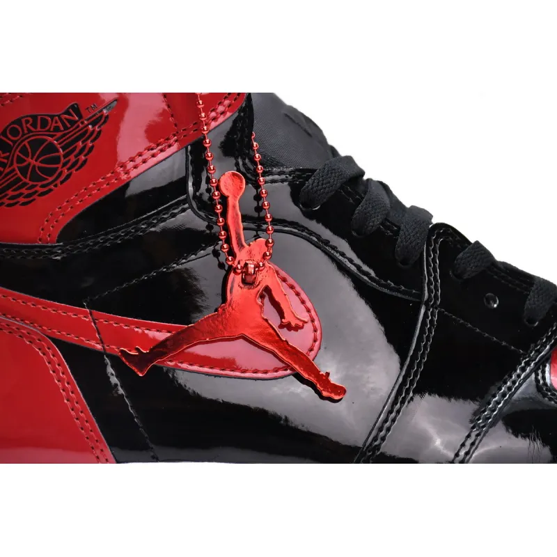 LJR Air Jordan 1 High OG Bred Patent 555088-063 