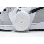 LJR Air Jordan 1 High Smoke Grey Red 555088-126